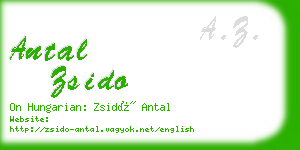 antal zsido business card